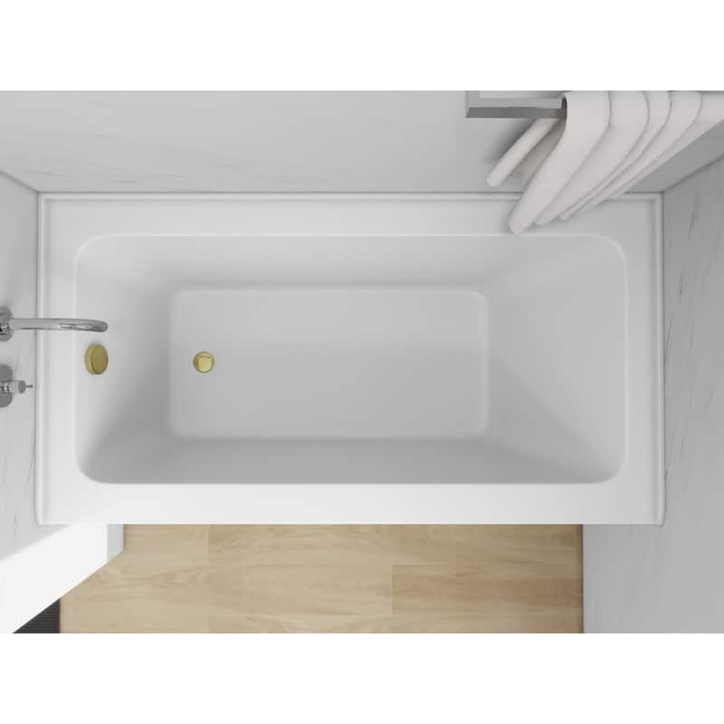 Vanity Art Alcove Soaking Acrylic Bathtub