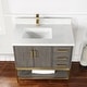 preview thumbnail 5 of 143, Altair Wildy Bathroom Vanity with White Composite Stone Top without Mirror