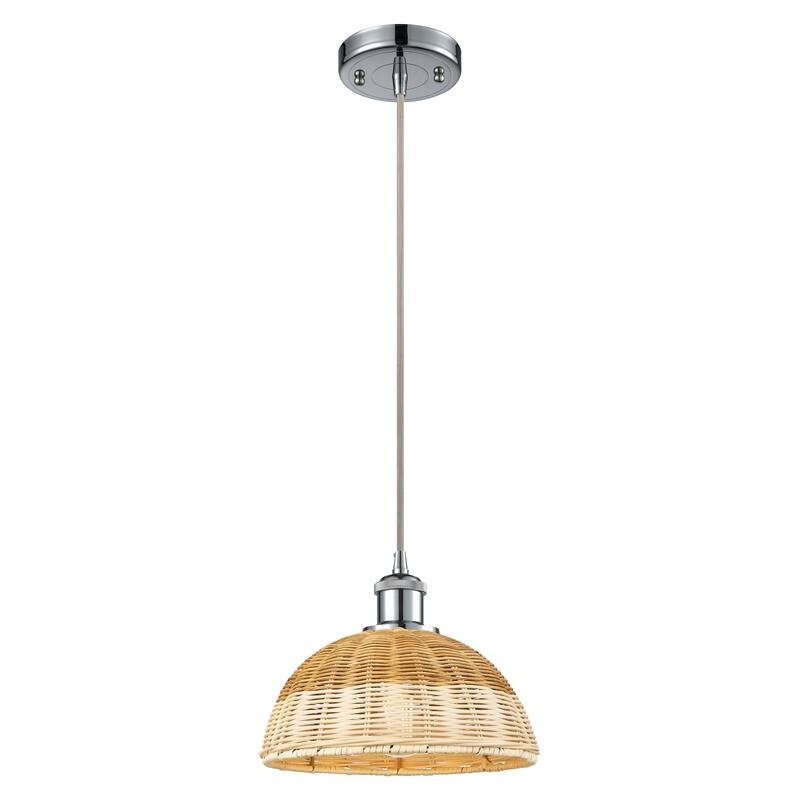 Innovations Lighting Endless Possibilities Ballston - Bristol Natural II - 1 Light 9" Cord Hung Mini Pendant - Polished Chrome