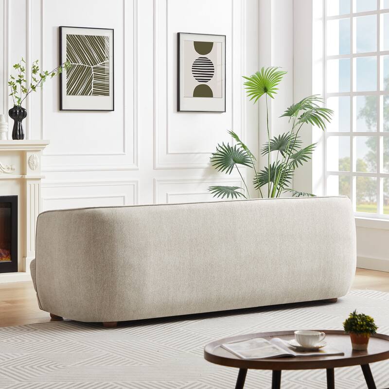 Venor Mid-Century Modern Luxury Linen Couch