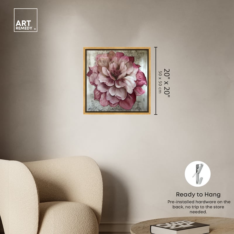 Art Remedy Darla Framed Floral Fine 1 Piece Canvas Wall Art