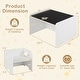 preview thumbnail 5 of 18, Costway 3 PCS Kids Table and Chair Set, Space-saving Toddler Table and