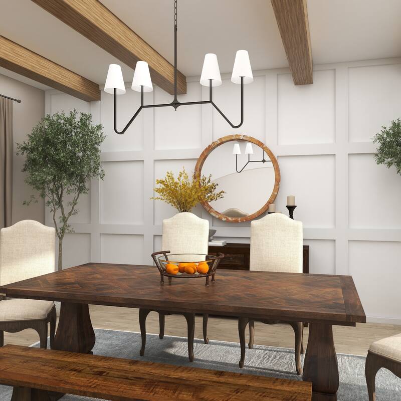 Clear Tempered Glass Kitchen Serving Bowl with Brown Metal Base