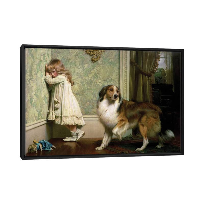 iCanvas "A Special Pleader, 1893" by Charles Burton Barber Framed Canvas Print