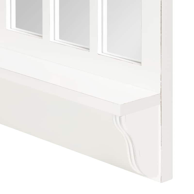 Kate and Laurel Wallhaus Wall Mirror with Shelf - 21x36