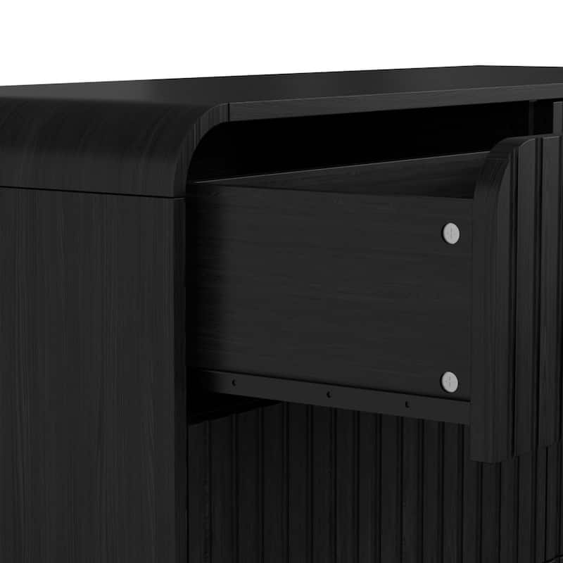 VEIKOUS 6-Drawer Wood Dresser for Bedroom, Mid-Century Modern Chest of Drawers with Anti-Tipping Device