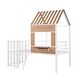 preview thumbnail 18 of 37, Twin Size Metal Loft Bed with Roof, Window, Guardrail, and Ladder