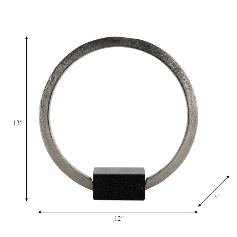Sagebrook Home Modern Abstract Art Sculpture with Textured Finish