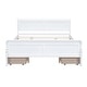 preview thumbnail 69 of 158, (Twin/Full/Queen)Curved Legs Design Platform Bed Frame with 4 Drawers
