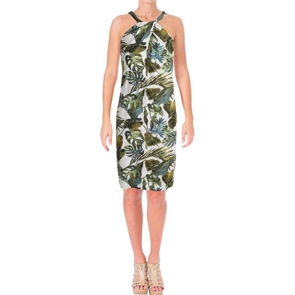 Shop Tommy Bahama Womens Villa Fronds Casual Dress Linen Halter