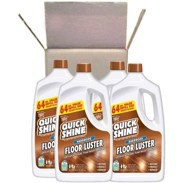 Quick Shine 64oz High Traffic Hardwood Floor Luster and Polish, Refill