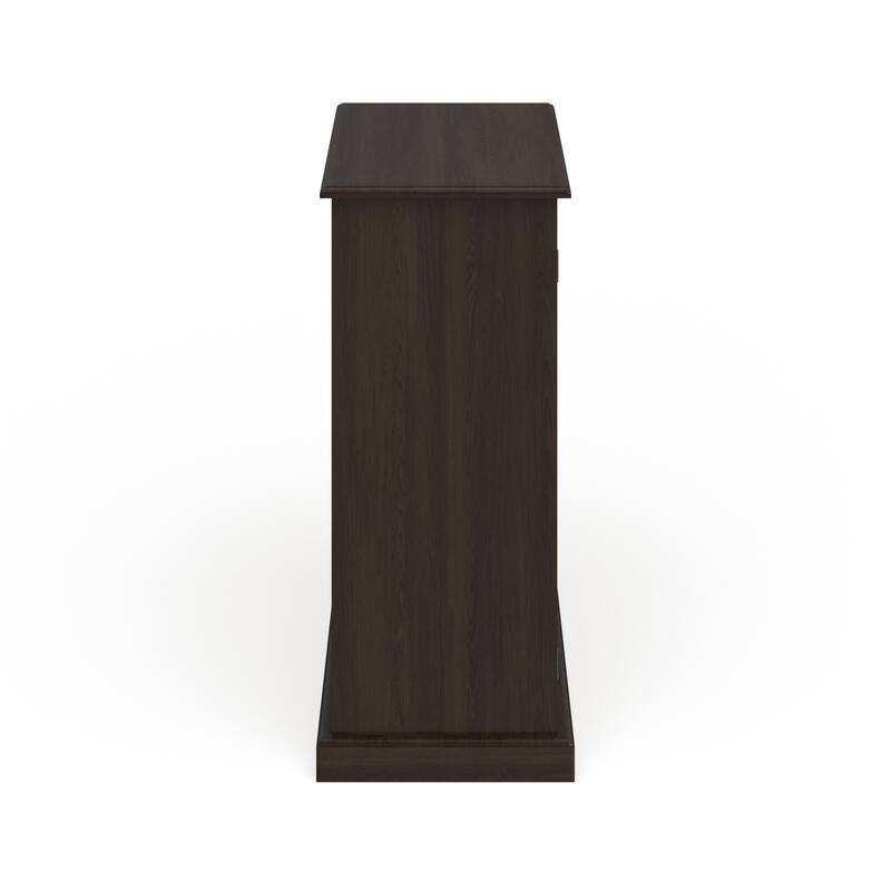 Gaillardia Transitional Brown Wood 5-Shelf Shoe Cabinet by Copper Grove