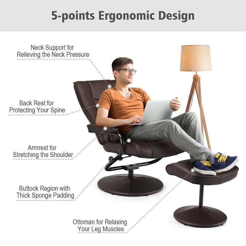 Recliner Chair Swivel Armchair Lounge