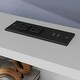 preview thumbnail 15 of 16, Queen Over Queen Bunk Bed with Built-in Storage Cabinets, Charging Station, Ladder & Safety Guardrails, Brwon