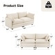 preview thumbnail 124 of 150, Corduroy Sectional Sofa with Removable Ottomans & Ultra-soft Cushions for Living Room & Bedroom