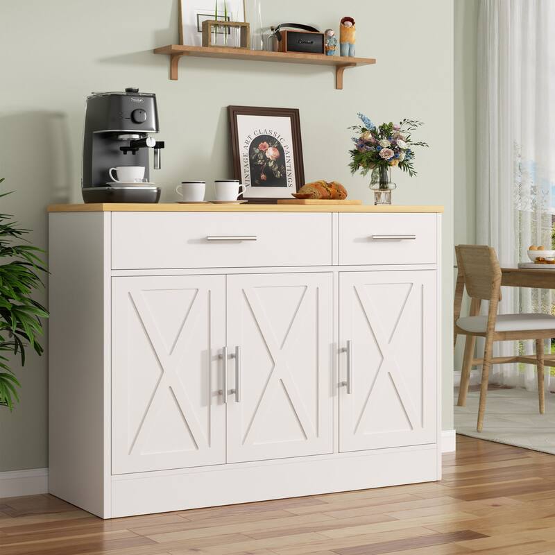 Futzca Sideboard Buffet Cabinet, Kitchen Storage Cabinet