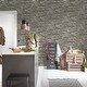preview thumbnail 7 of 8, Galerie Wallcoverings Bricks and More Collection Chic Stonewall Effect Matte Finish Vinyl on Non-woven Wallpaper Roll