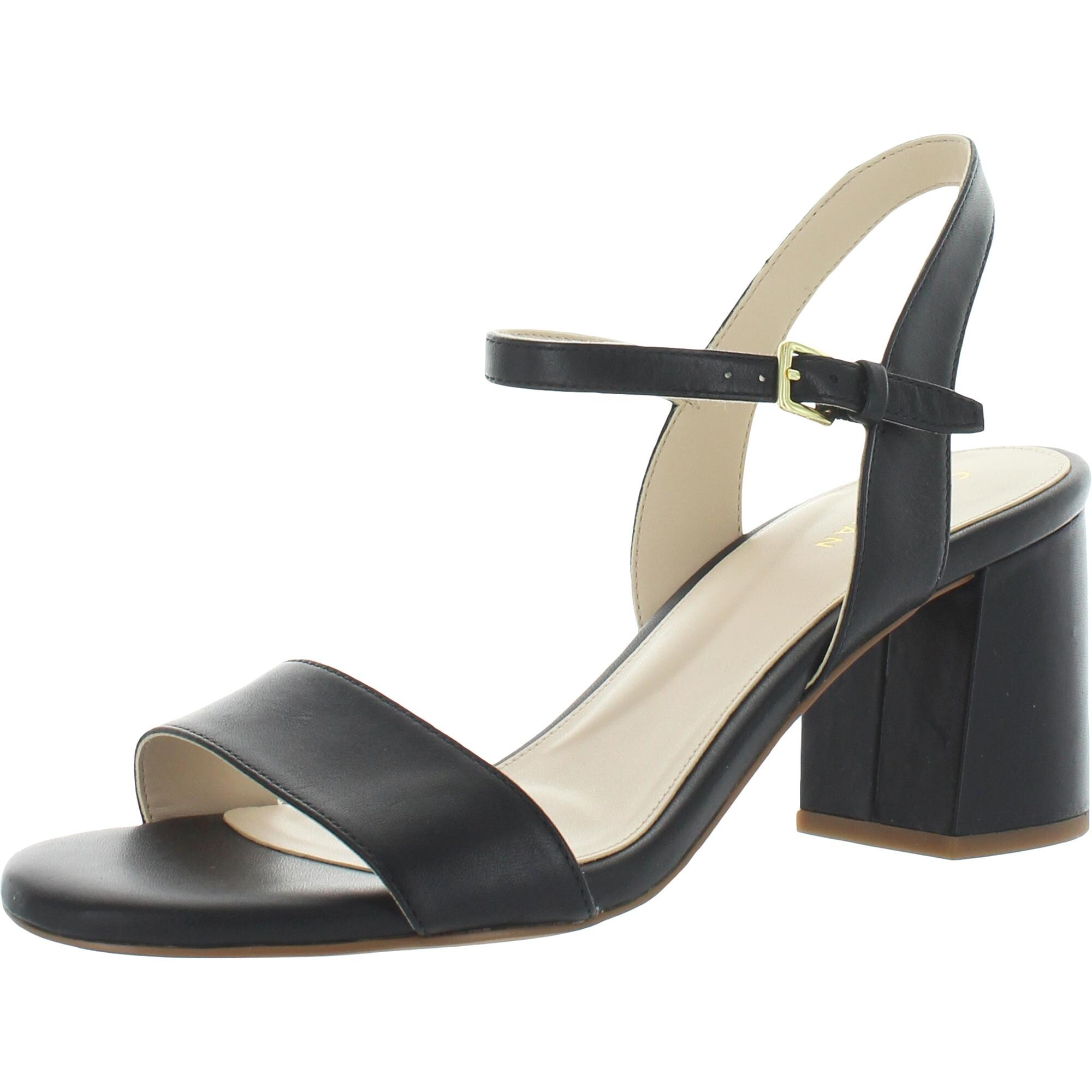 Cole Haan Womens Josie Strap Sandals Open-Toe Adjustable-Strap - Black