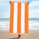 preview thumbnail 41 of 62, Cabana Stripe Oversized Cotton Beach Towel by Superior Orange
