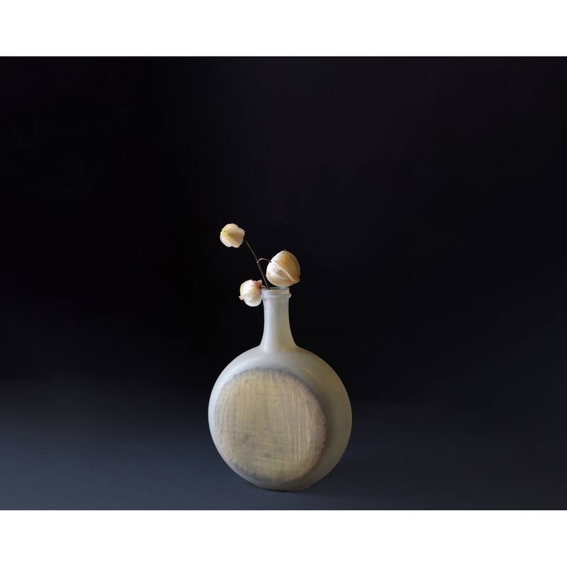 Glass Tabletop Bottle Vase - 11"