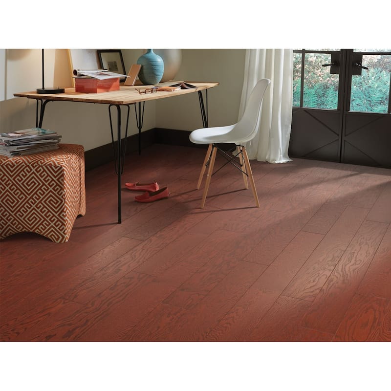 Shaw Albright Oak 5" Wide Smooth Engineered Red Oak Hardwood Flooring