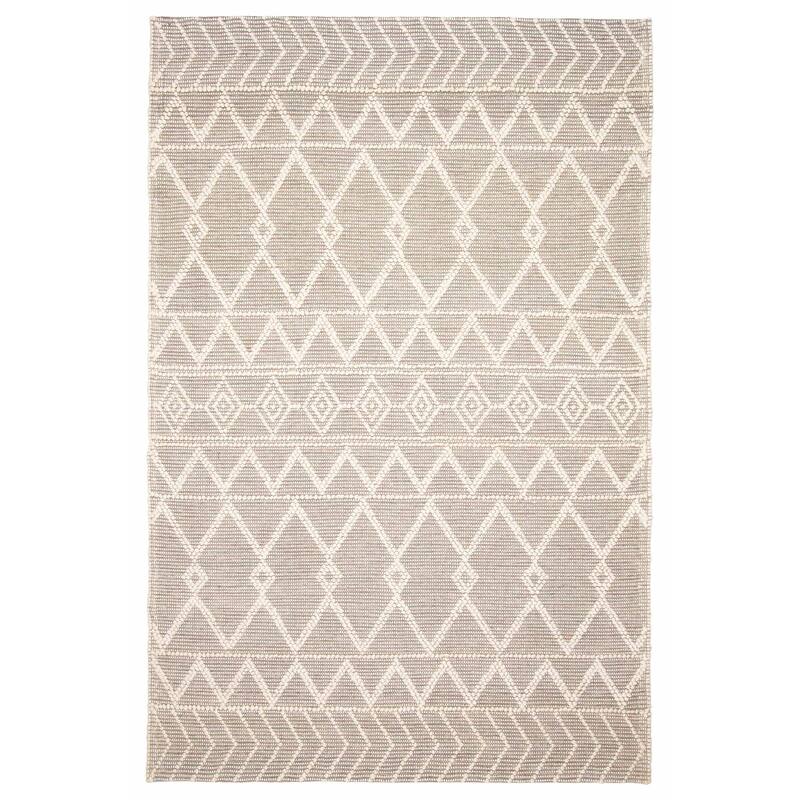 ECARPETGALLERY Braid weave Sienna Cream Wool Rug - 5'11 x 8'11 - Cream - 5'11 x 8'11