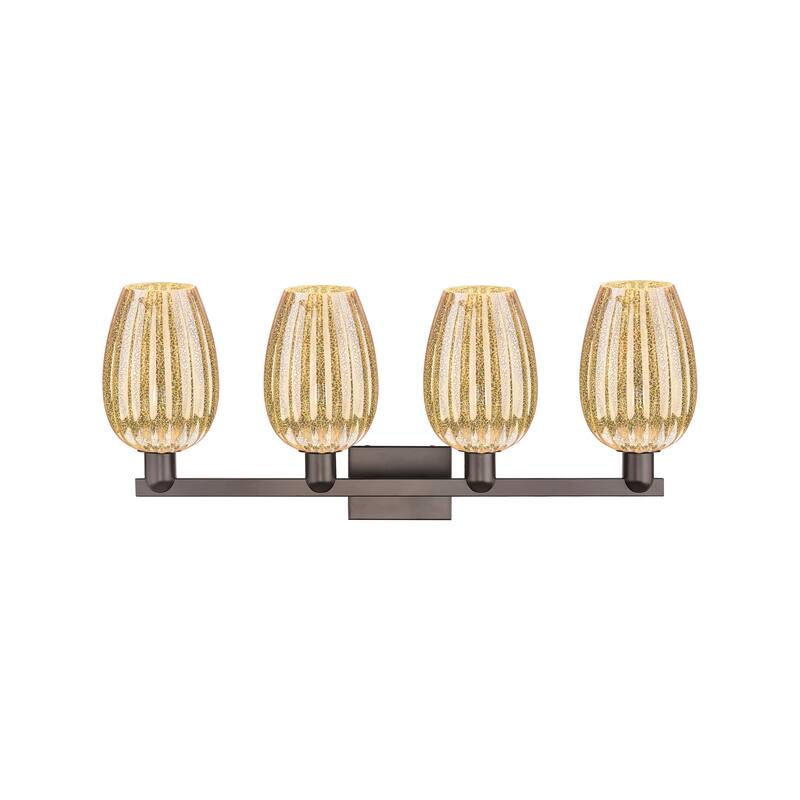 Innovations Lighting Downtown Urban - Preston - 4 Light 36" Flute Shade Bath Vanity Light