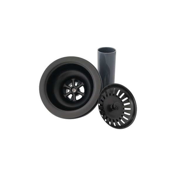 STYLISH 3.5 Inch Pearl Black Kitchen Sink Strainer with Removable Basket. Opens flyout.