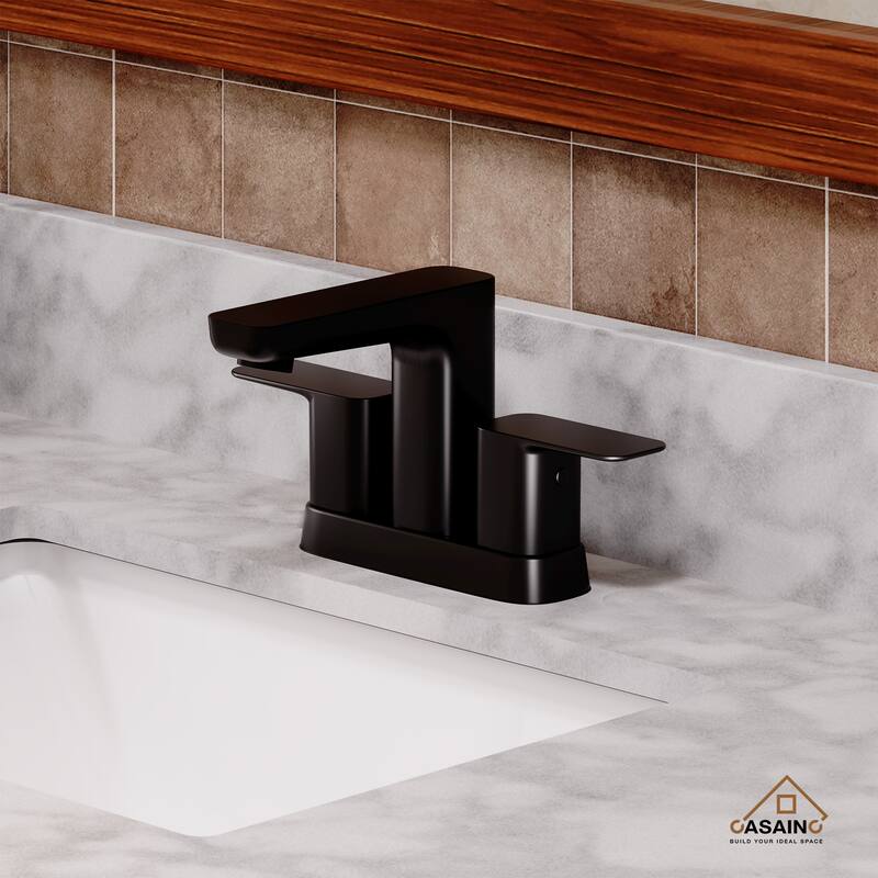 4 in. Center Set Double Handle Bathroom Faucet