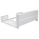 preview thumbnail 12 of 66, Wooden bed floor bed with bedside bookcase and shelves