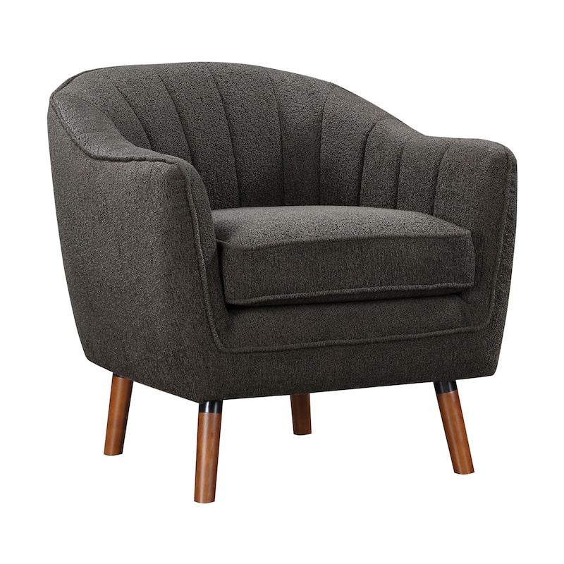 Evansville Textured Fabric Accent Chair - 30" x 31" x 30" - Charcoal