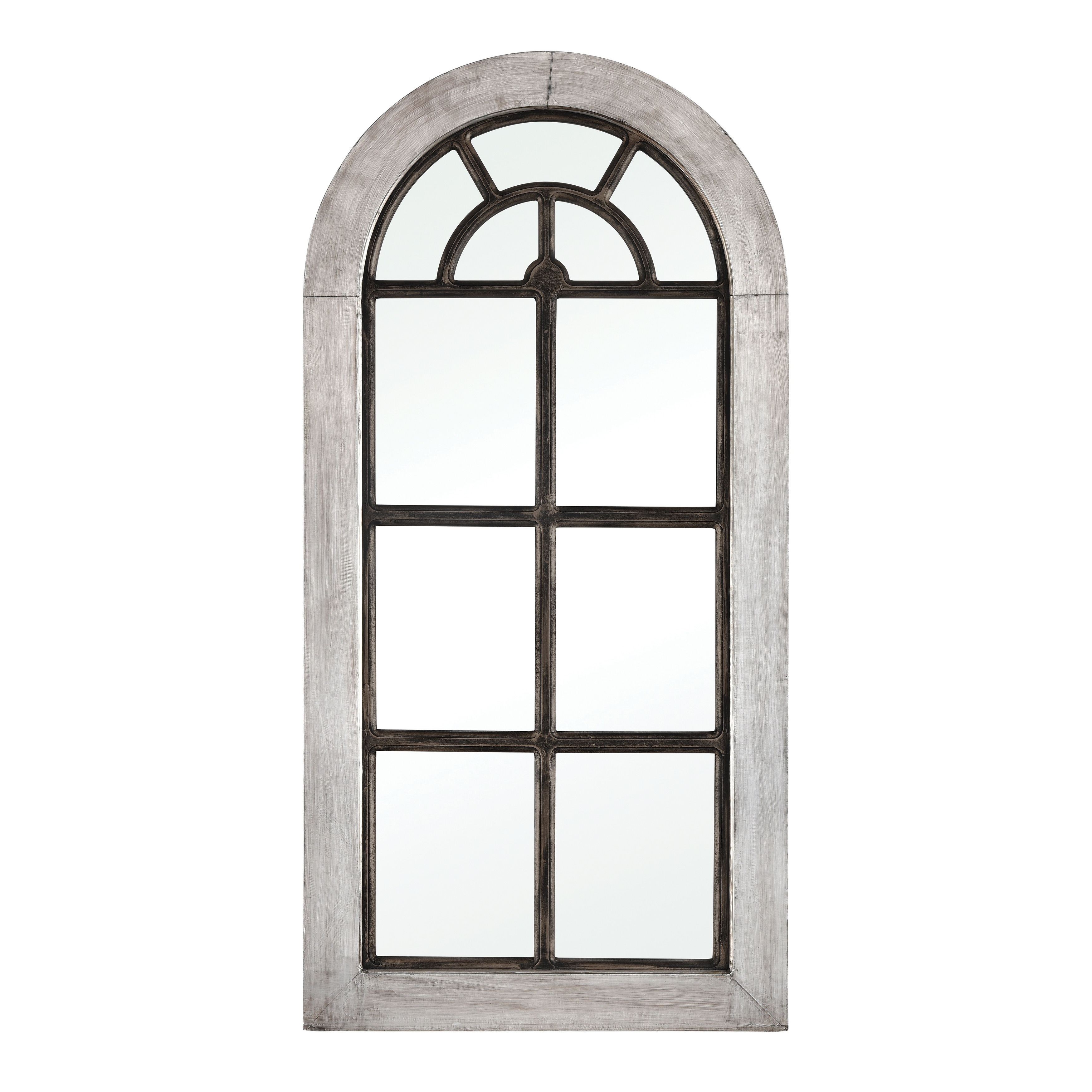 Atlas Upland Full-Length Fanlight Shaped Wall Mirror - 50 inch High