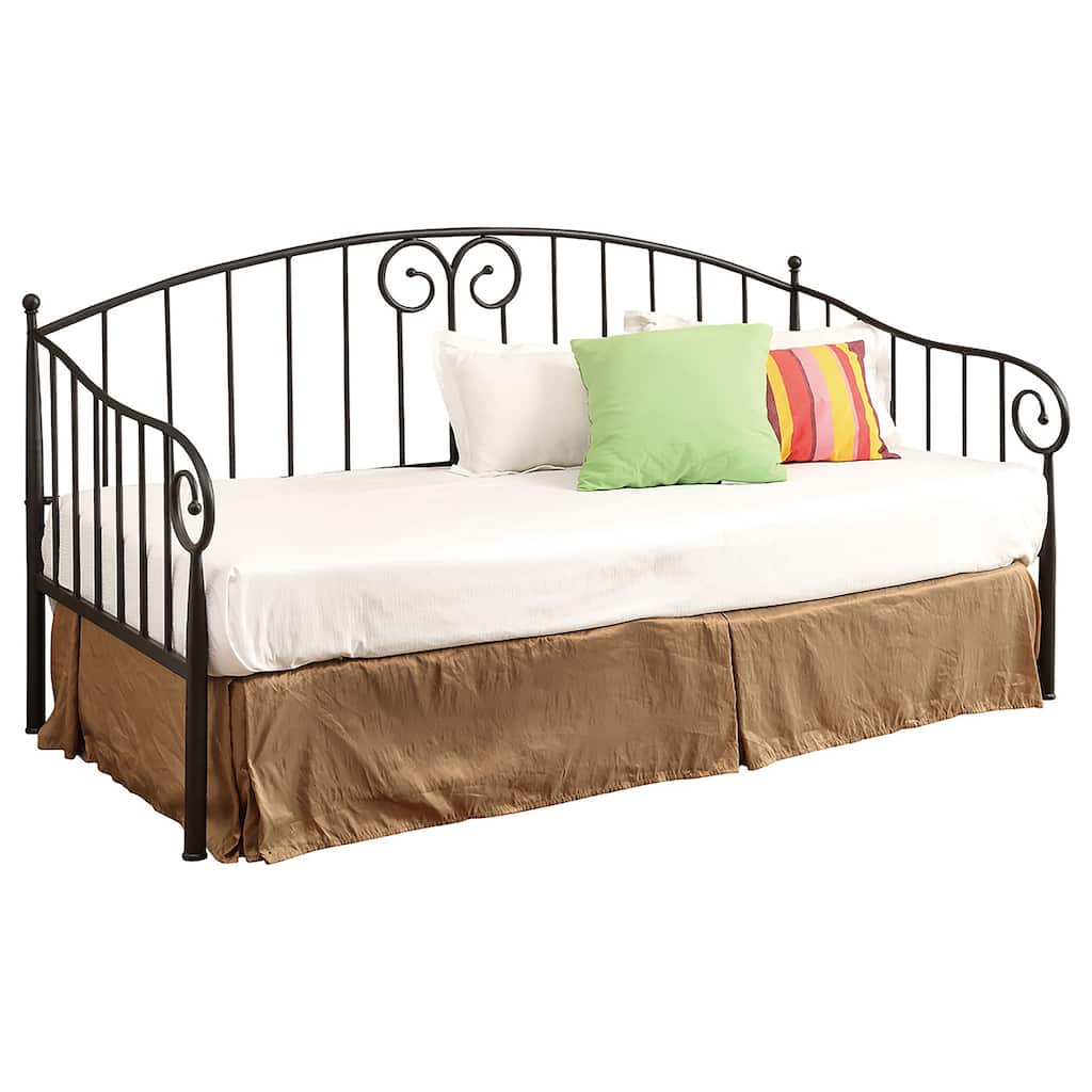 Grover Traditional 42-inch Headboard Metal Twin Daybed Black