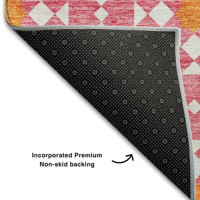 Premium Washable Super Soft Modern Mosaic Mayfield Rug