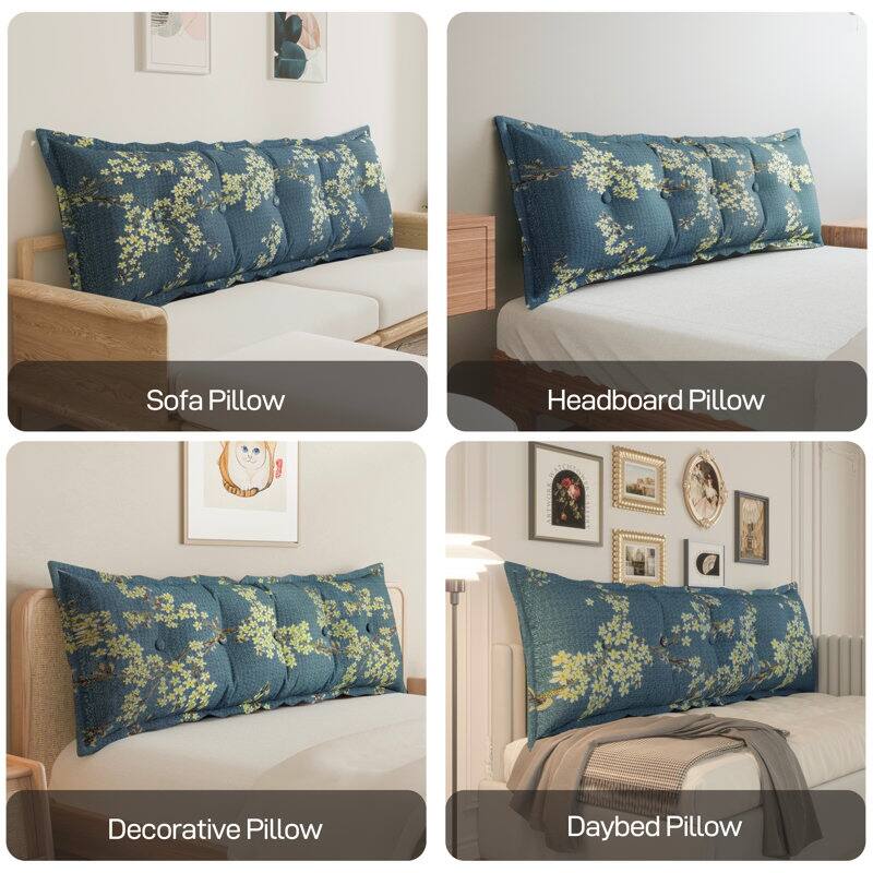 WOWMAX Headboard Pillow Bed Rest Body Pillow Back Support Reading