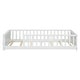 preview thumbnail 40 of 58, Floor Twin size Platform Bed with Built-in Book Storage Rack