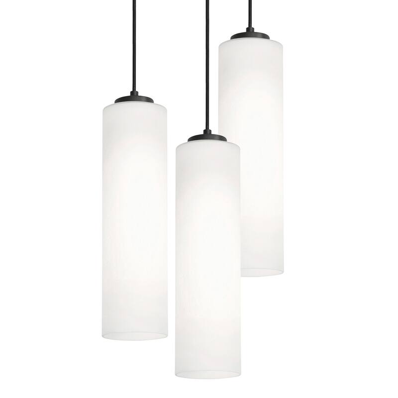AFX LEOP0412MBRND3 Leo 3 Light 18" Wide Multi Light Pendant - Black