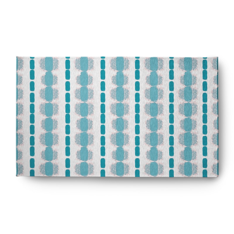 Watercolor Stripe Spring Chenille Rug - Explorer Blue - 3' x 5'