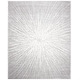 preview thumbnail 45 of 89, SAFAVIEH Evoke Juli Abstract Boho Burst Rug 6'7" x 9' - Dark Grey/Ivory - Rectangle