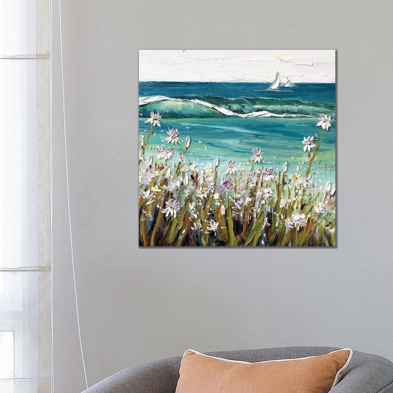 iCanvas "Coastal Irises" by Lisa Elley Canvas Print - 26x26x1.5
