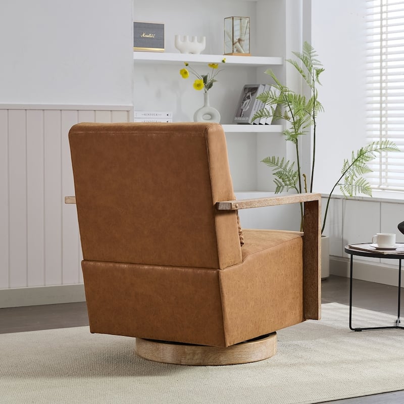 360 Degree Swivel Modern Upholstered Accent Chair