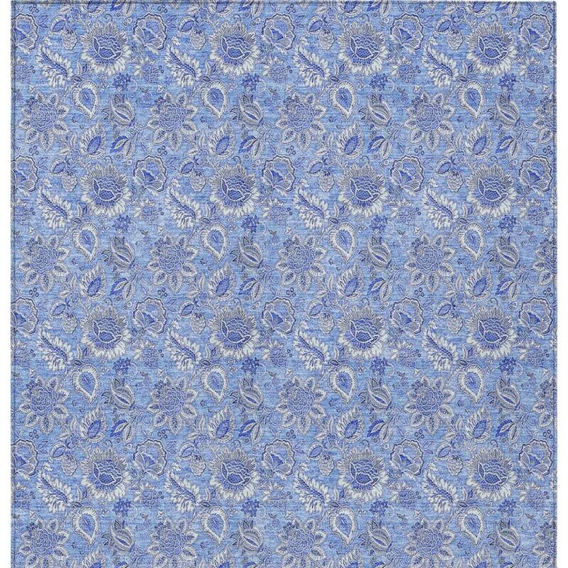 HomeRoots Floral Transitional Rectangle Outdoor Rug