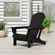 preview thumbnail 13 of 101, POLYTRENDS Laguna All Weather Poly Outdoor Adirondack Chair - Foldable Black