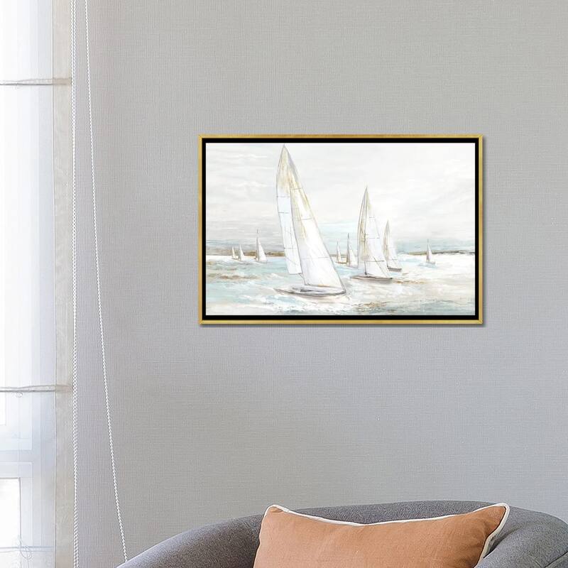 iCanvas "Windswept Sails I" by Eva Watts Framed Canvas Print