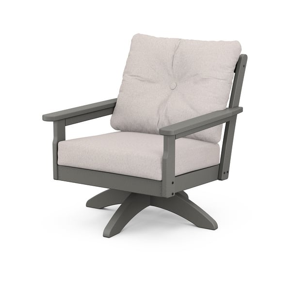 slide 2 of 9, POLYWOOD Vineyard Deep Seating Swivel Chair