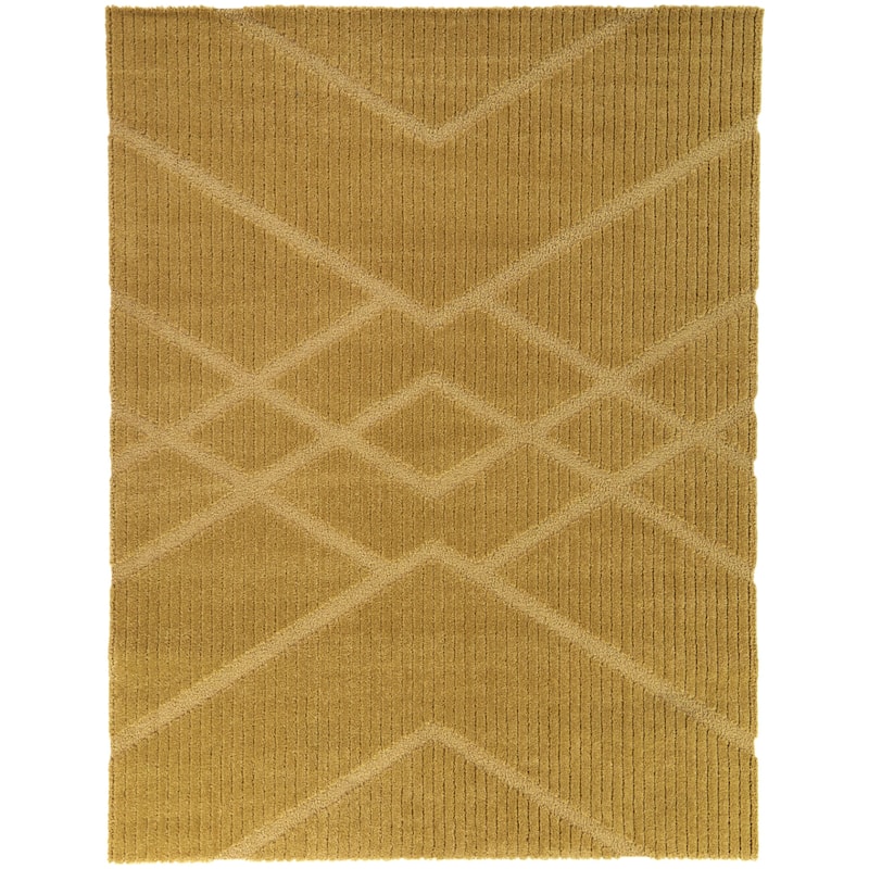Beckett Modern Geometric Area Rug - 7'10" x 10' - Gold