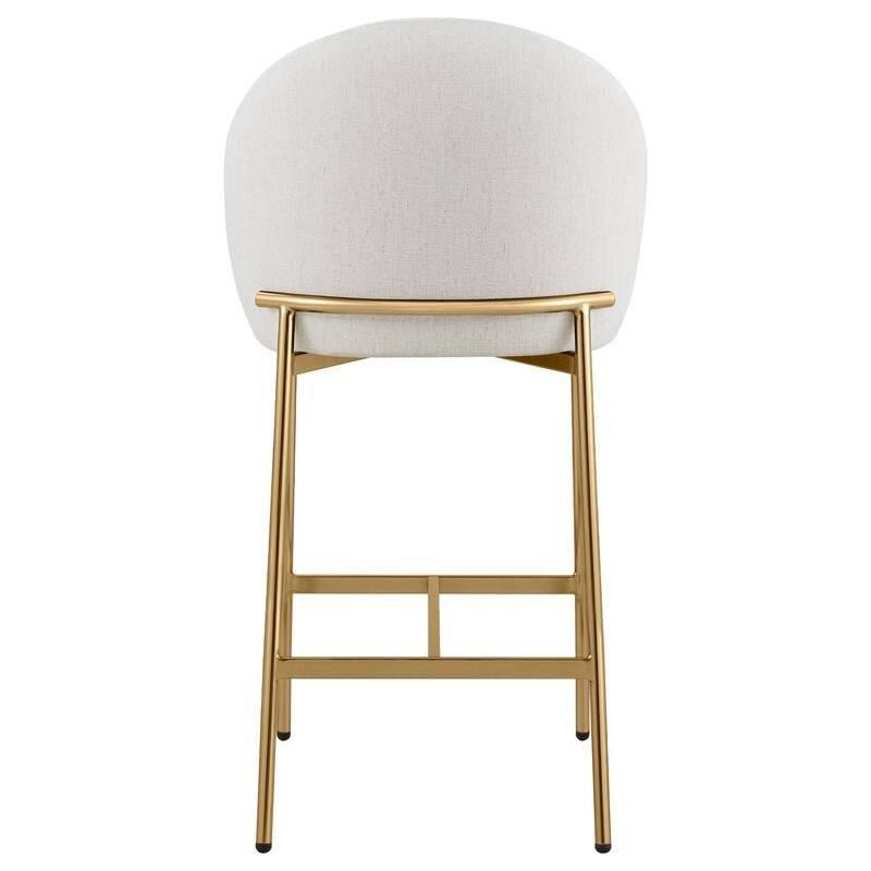 Spruce & Spring Upholstered Counter Bar Stool with Metal Frame