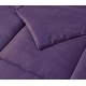 preview thumbnail 1 of 20, Double-stitched Microfiber Hypoallergenic Down Alternative Comforter Full - Queen - Purple