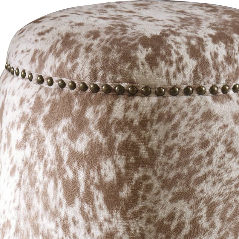 Uttermost Gumdrop Cow Hide Ottoman