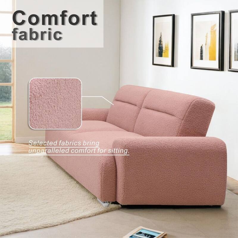 Modern 3 seater Teddy Convertible Living Room Sofa